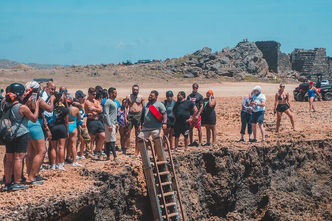Aruba 2-Seater UTV Tour Adventure with Kini Kini - Stop 2: Wariruri Beach (Baby Natural Bridge) and When Swimming Makes Sense