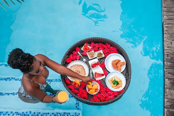 Aruba Floating Breakfast FREE Drone Videos, Champagne & Mimosas - Price and value for a $200 private session