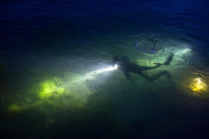 Night Shore Diving Mangel Halto Aruba for Certified Divers - Shore-entry reality check: the 75 to 100 yard swim (and how a snorkel helps)