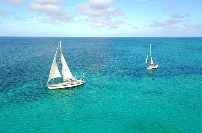 Tropical Sailing Experience with BBQ Lunch or BBQ Dinner in Aruba - Surfside Beach and the return sail: this is where Aruba slows down